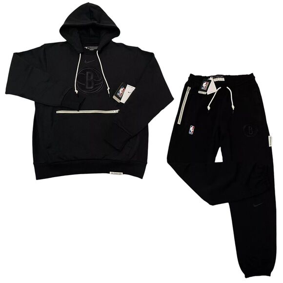 Nike Other - Nike Dri-fit Standard Issues NBA Brooklyn Nets Pregame Hoodie And Pants Size M